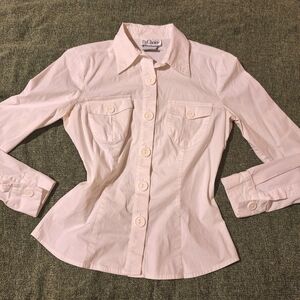 Women's Cream Button Down Shirt